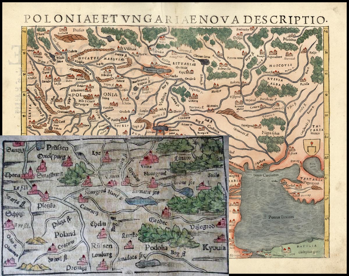 Карта Мюнстера, 1550
